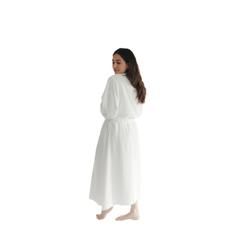 White Twill Double Layer Robe