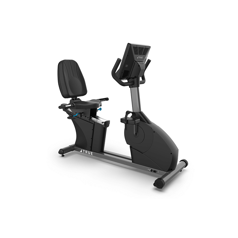 TRUE FITNESS RECUMBENT BIKE RC400 – Self-Generating Commercial Step-Through Cardio Bike