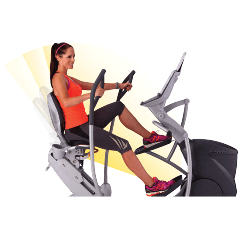 Octane Fitness xRide xR6 Recumbent Elliptical with SmartLight Console