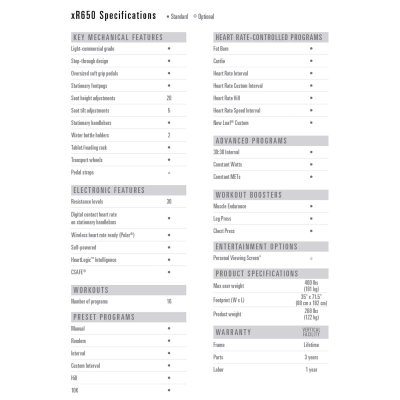 Octane Fitness xRide Recumbent Elliptical XR650