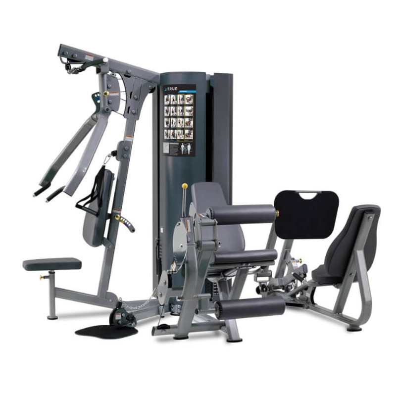 TRUE FITNESS 2 STACK MULTI GYM – Full-Feature 4-Station Commercial Gym