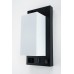 Single Wall Lamp with Acrylic Shade – Matte Black Finish