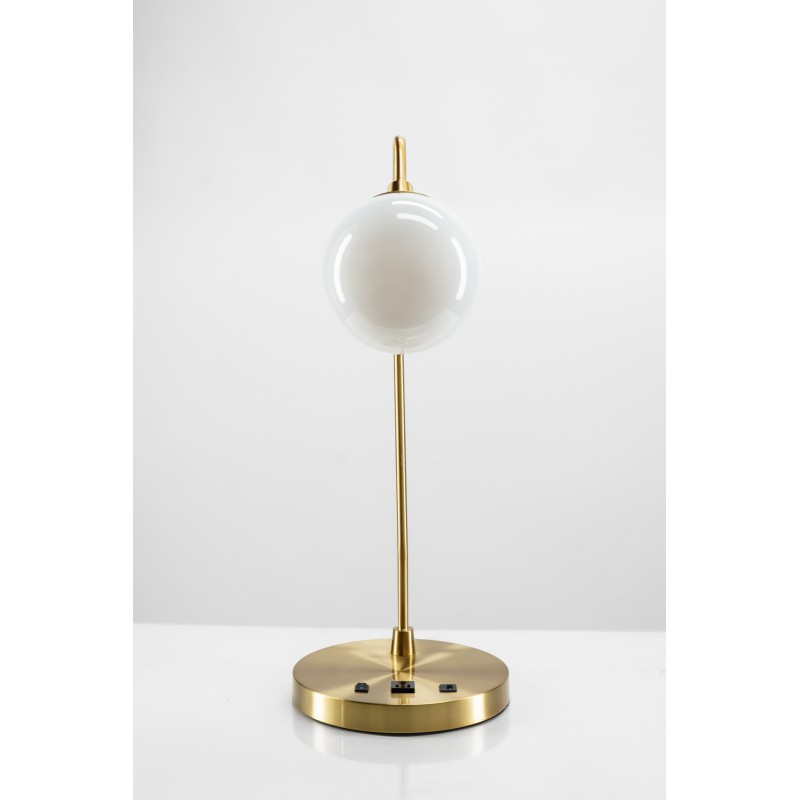 Mid Century Modern Gold Table Lamp