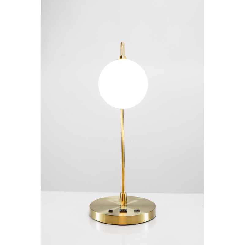 Mid Century Modern Gold Table Lamp