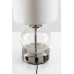 Compact Glass Globe Desk Lamp – 16" Modern Table Lamp