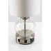 Compact Glass Globe Desk Lamp – 16" Modern Table Lamp