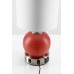 Compact Red Globe Desk Lamp – 16" Modern Accent Table Lamp