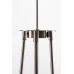 Tripod Floor Lamp with White Linen Shade – Brushed Nickel, E26 Sockets & Convenience Outlets