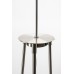Tripod Floor Lamp with White Linen Shade – Brushed Nickel, E26 Sockets & Convenience Outlets