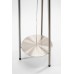 Tripod Floor Lamp with White Linen Shade – Brushed Nickel, E26 Sockets & Convenience Outlets