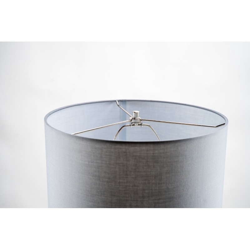 Modern Black and Brushed Nickel Table Lamp