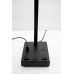 Matte Black Slanted Table Lamp with Double Features – USB & Outlets