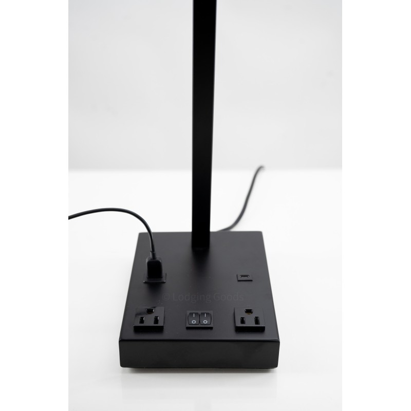 Matte Black Slanted Table Lamp Double Features