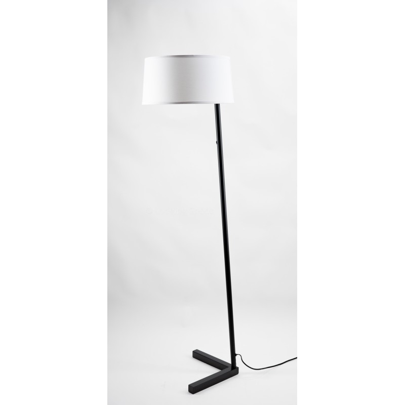 Matte Black Slanted Floor Lamp