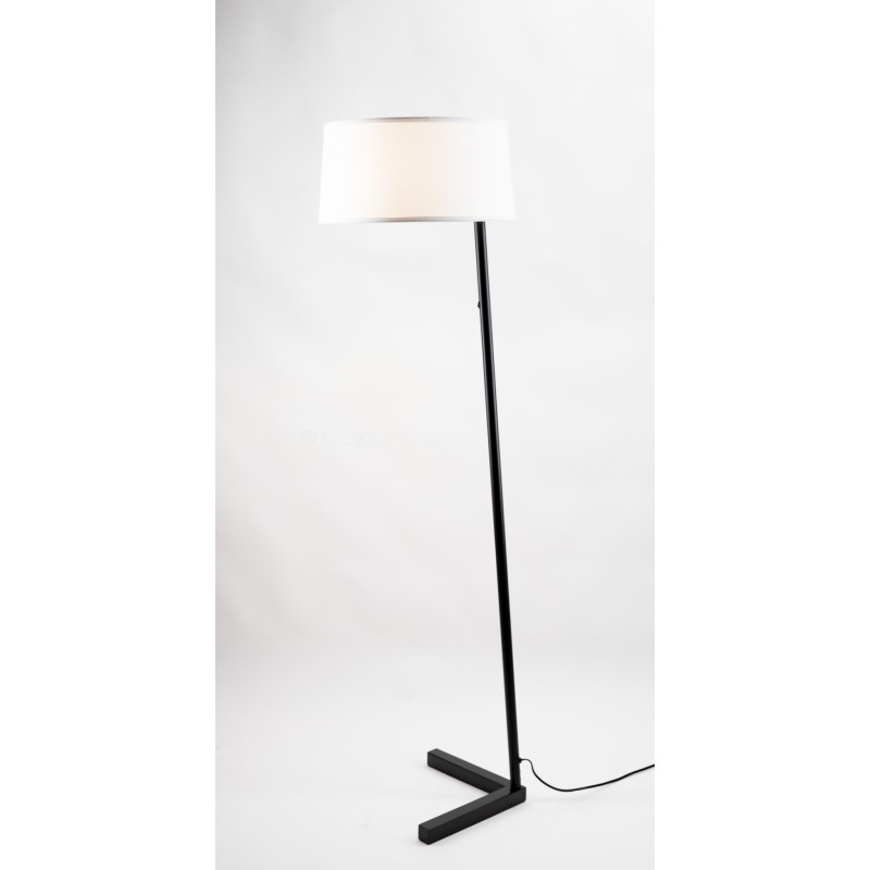 Matte Black Slanted Floor Lamp