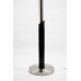 Modern Black and Brushed Nickel Floor Lamp – 60" High with Double E26 Sockets | LOGMBBNFL-4578