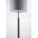Modern Black and Brushed Nickel Floor Lamp – 60" High with Double E26 Sockets | LOGMBBNFL-4578