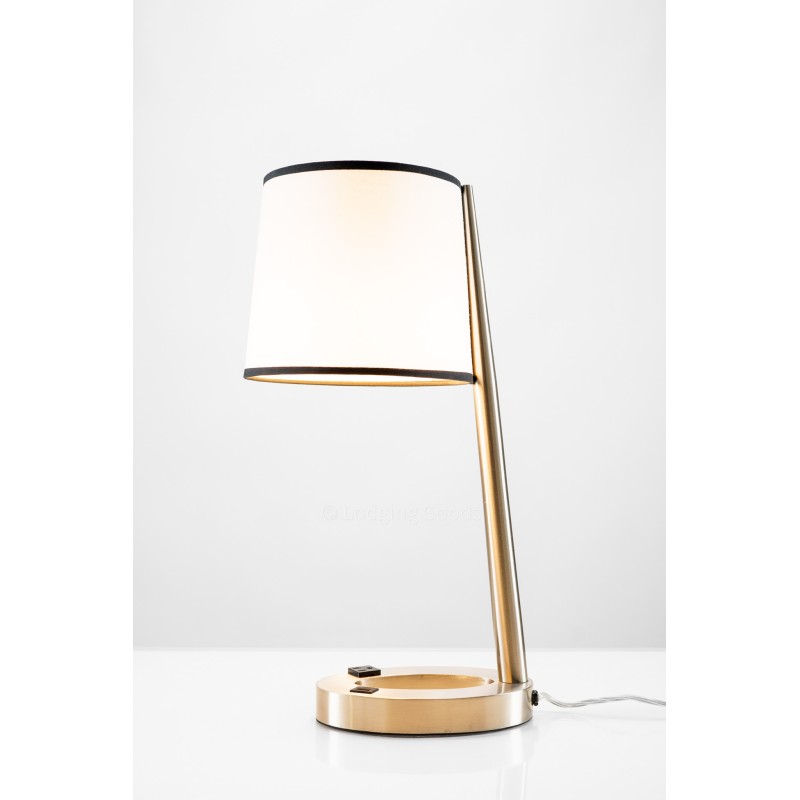 Modern Black Lined Table Lamp