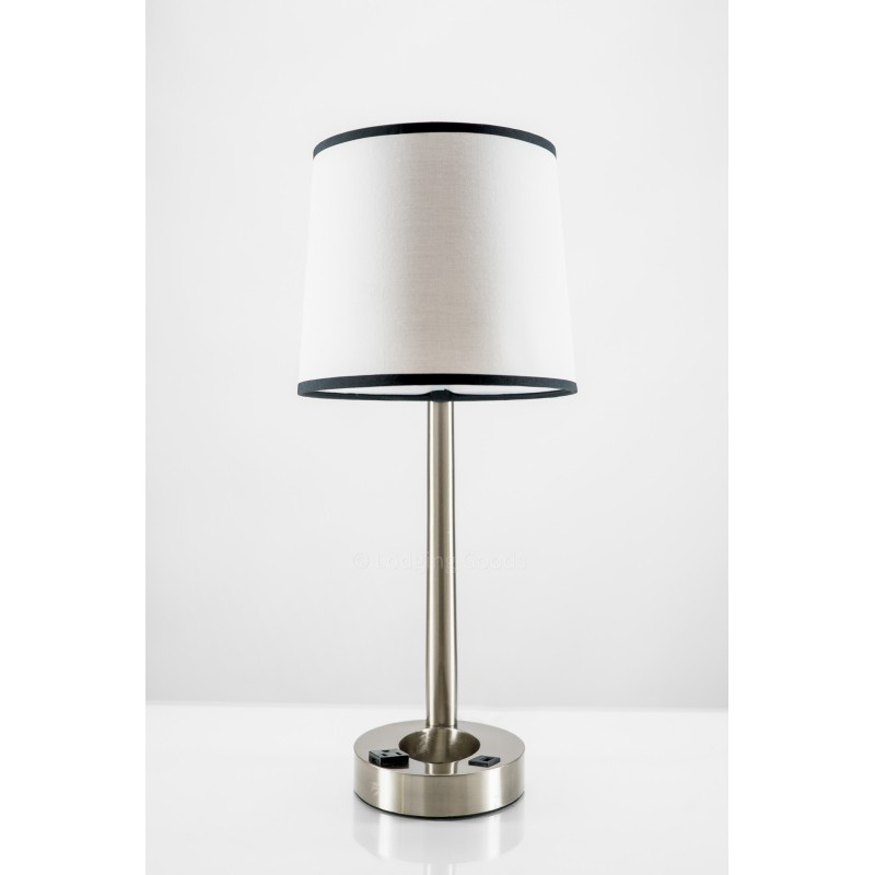 Modern Black Lined Table Lamp