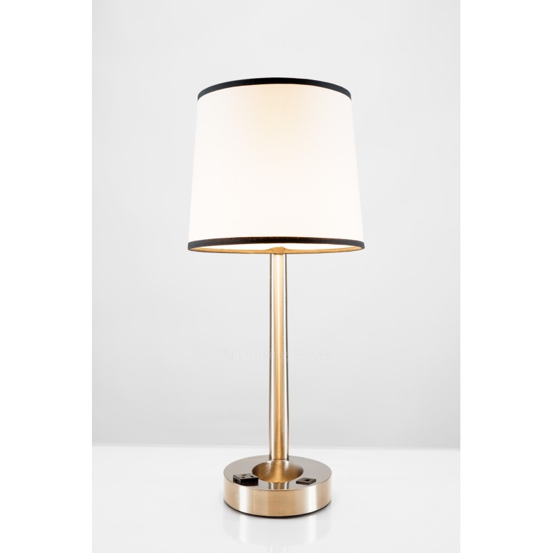 Modern Black Lined Table Lamp