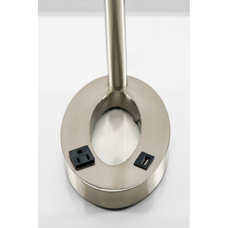 Modern Black Lined Table Lamp