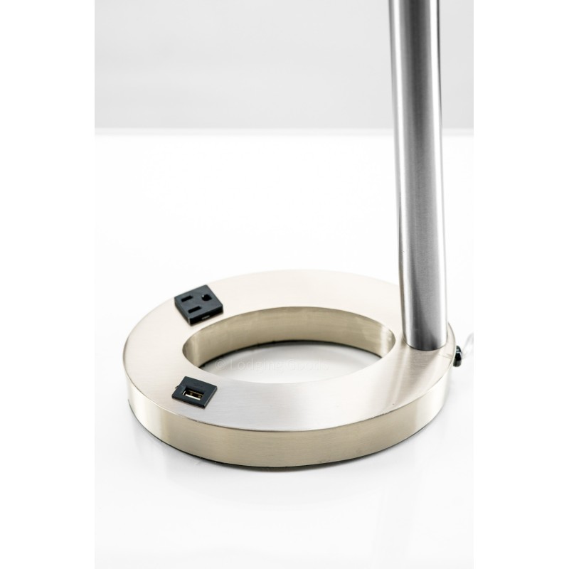 Modern Black Lined Table Lamp