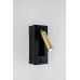 Matte Black and Gold LED Wall Lamp – 3W Integrated, 7" H