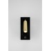 Matte Black and Gold LED Wall Lamp – 3W Integrated, 7" H