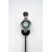 Wall Lamp Matte Black & Brass Hourglass Shape