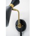 Wall Lamp Matte Black & Brass Hourglass Shape