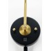 Wall Lamp Matte Black & Brass Hourglass Shape