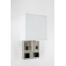 Satin Nickel Single Wall Lamp with USB & Outlets | LOGSNSWL-2345