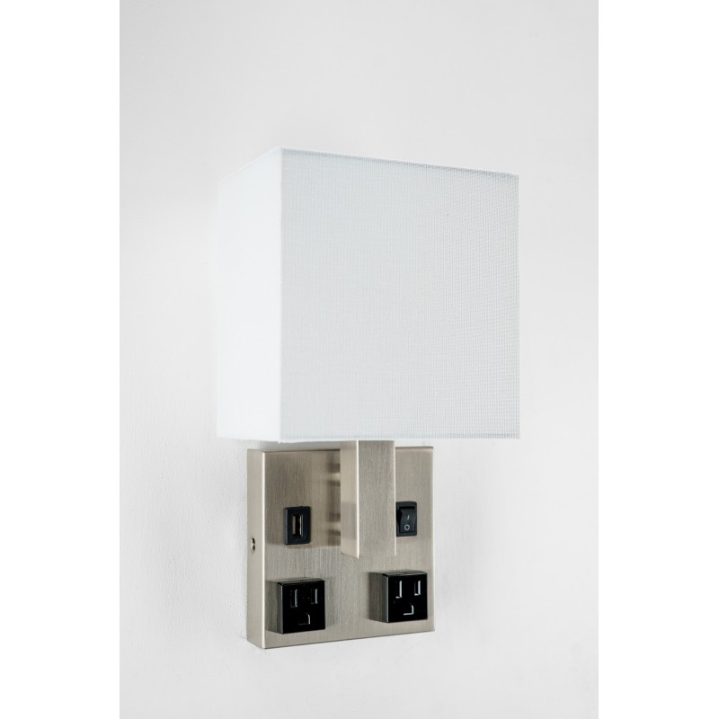 Satin Nickel Single Wall Lamp