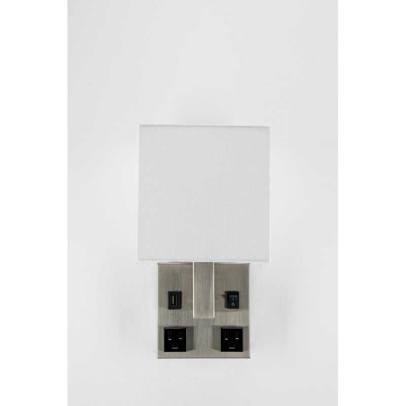 Satin Nickel Single Wall Lamp