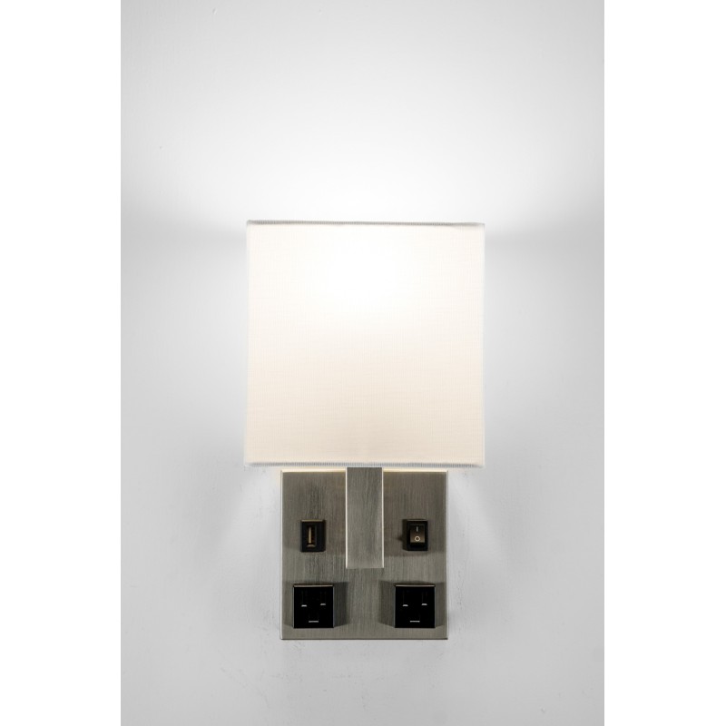Satin Nickel Single Wall Lamp