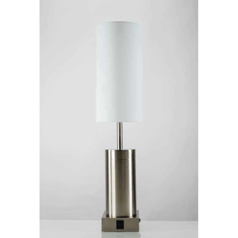 Satin Nickel Dresser Lamp