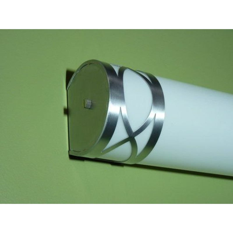 Chrome End Caps Vanity Light