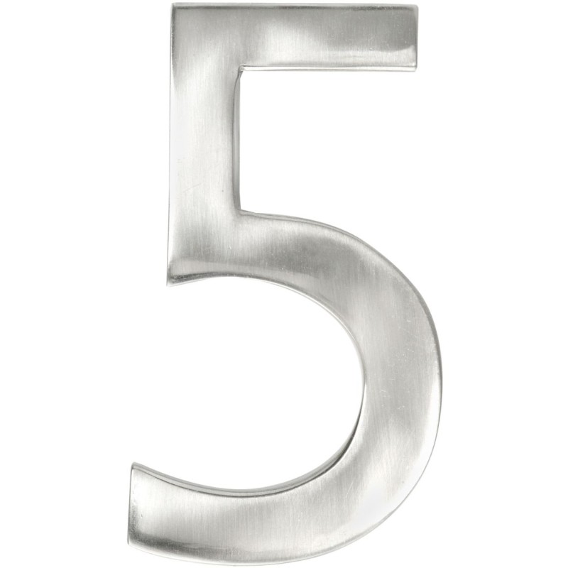 HOUSE NUMBERS, MODERN House Numbers -Satin Nickel-5
