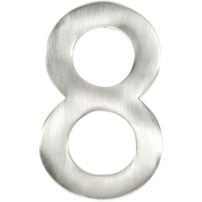 HOUSE NUMBERS, MODERN House Numbers - Satin Nickel-8