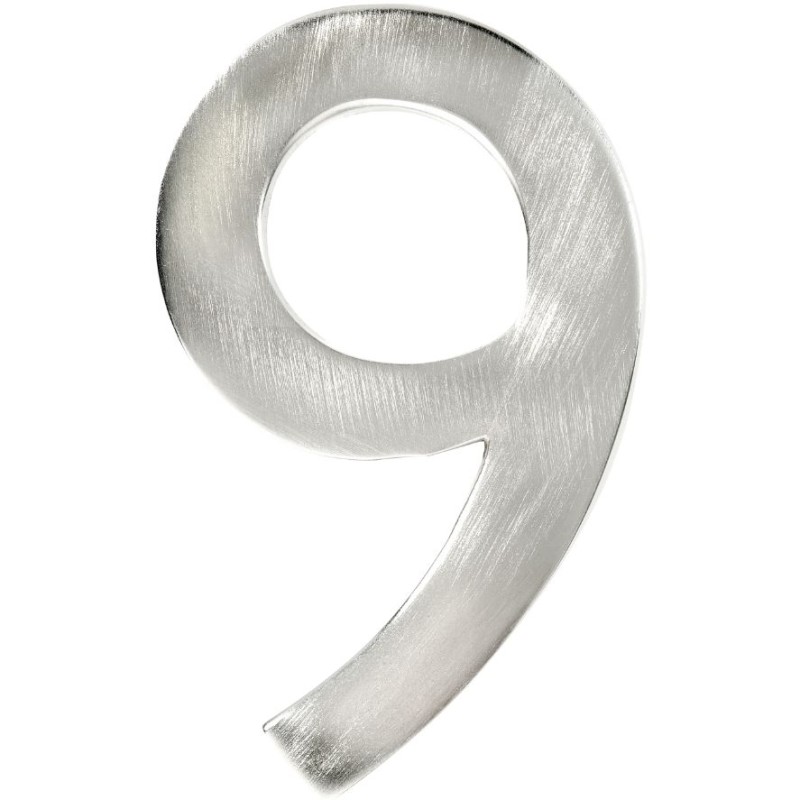 HOUSE NUMBERS, MODERN House Numbers- Satin Nickel-9