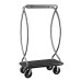 Deluxe Heavy Duty 1 Tube Euro Style Stainless Bellman’s Cart – 71.5" Hotel Luggage Cart