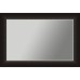Vanity Mirror Espresso Frame 36" x 48" (Custom Sizes Available)