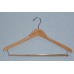 Men’s Contour Suit Hangers – Regular Hook, Natural Finish | Item #34171