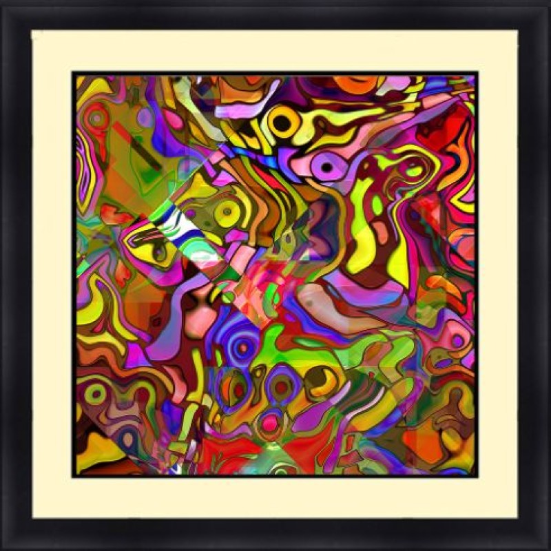 Abstract 30 x 30 Framed Available In Custom Sizes