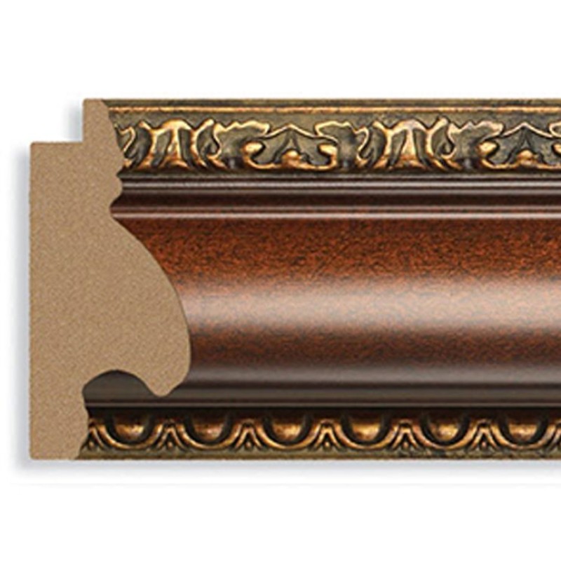 Mahogany w/Gold 3 Width