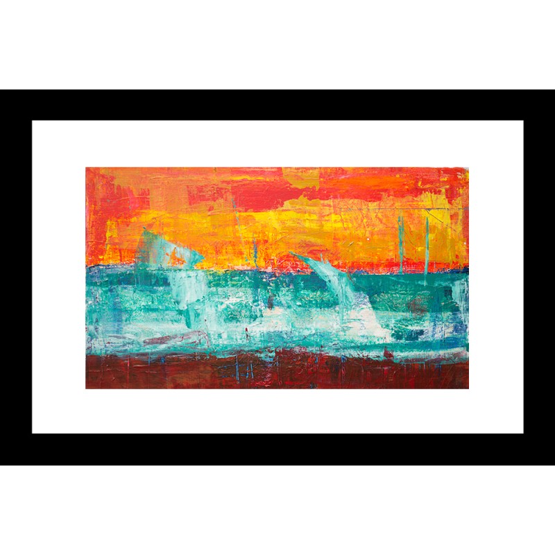 Abstract 24 X 36 Framed Available In Custom Sizes