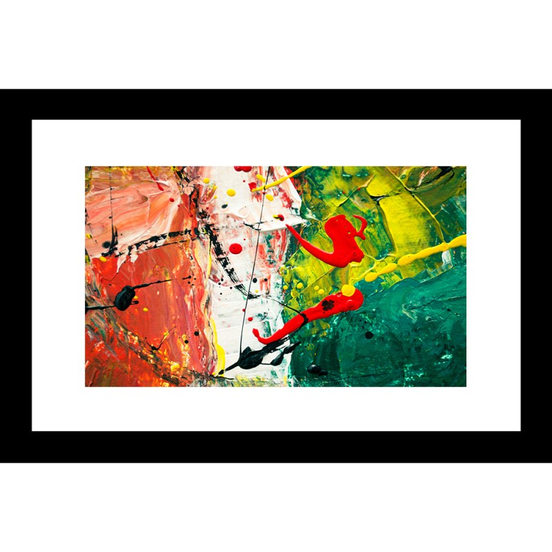 Abstract 24 X 36 Framed Available In Custom Sizes
