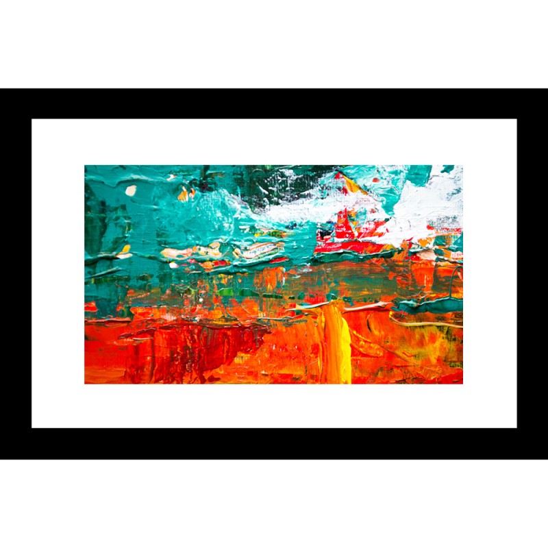 Abstract 24 X 36 Framed Available In Custom Sizes