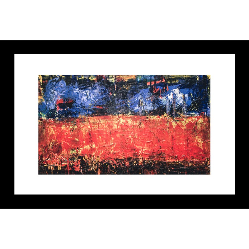 Abstract 24 X 36 Framed Available In Custom Sizes