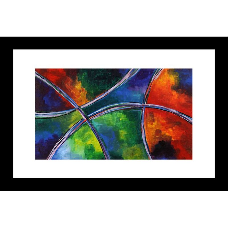 Abstract 24 X 36 Framed Available In Custom Sizes
